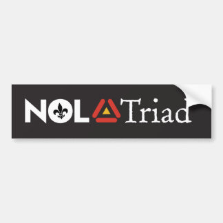 NOLA Triad bumper sticker