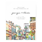 NOLA | Watercolor New Orleans Wedding Welcome