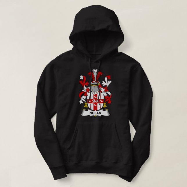 Nolan Coat of Arms  Family Crest  Hoodie (Design Front)