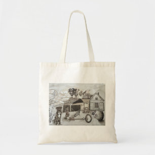 Nolan Collage Tote Bag