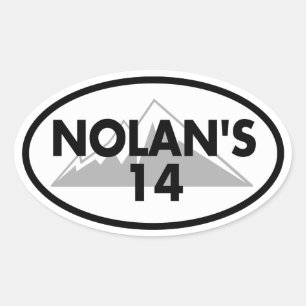Nolan's 14 Colorado Oval Oval Sticker