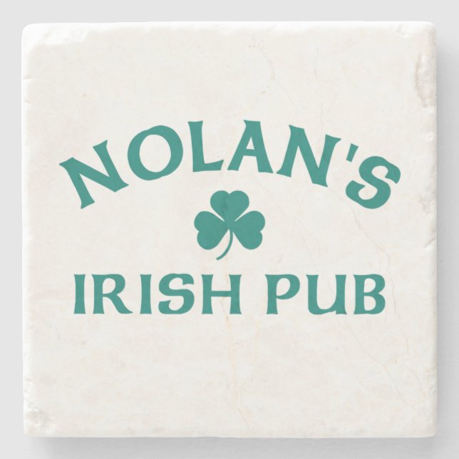 Nolan's Irish Pub  Stone Coaster (Front)