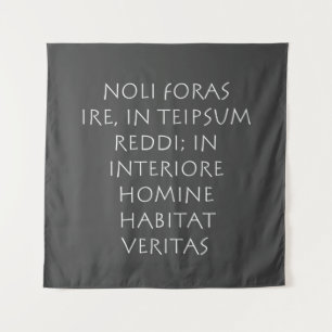 Noli foras ire in teipsum reddi in interiore tapestry