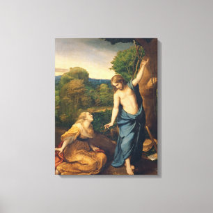 Noli Me Tangere, c.1534 (oil on canvas) (for detai Canvas Print