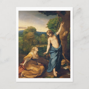Noli Me Tangere, c.1534 (oil on canvas) (for detai Postcard