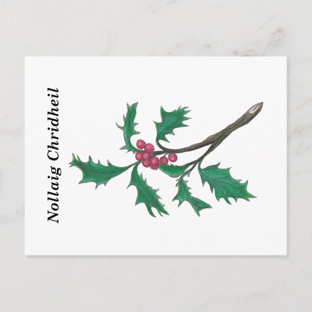 Nollaig Chridheil (Merry Christmas in Gaelic) Postcard (Front)