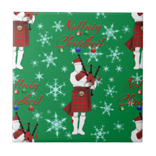 Nollaig Chridheil Scottish Merry Christmas Scottis Tile