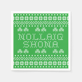 Nollaig Shona Irish Gaelic Happy Christmas Napkin