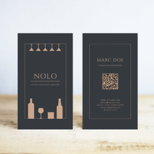 Nolo (no and low alcohol) liquor store or bar  business card