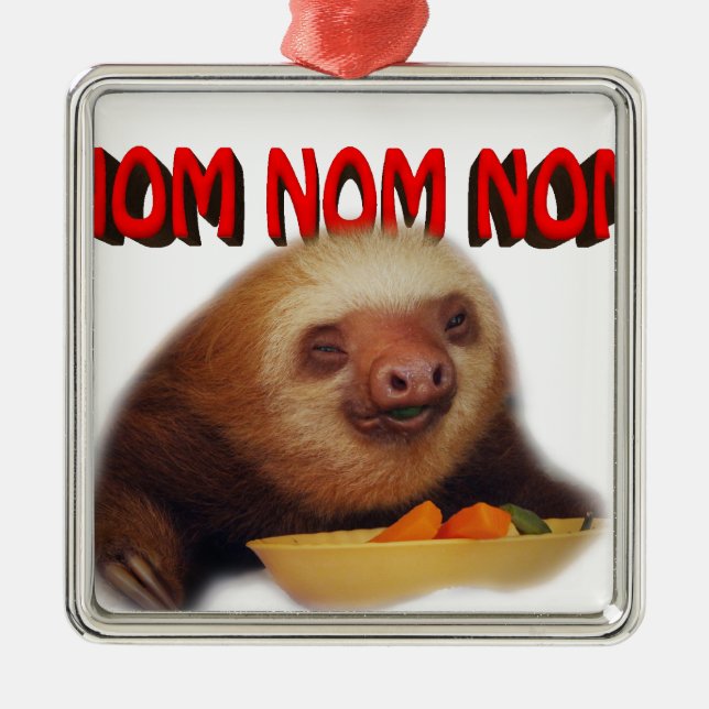 nom nom nom metal tree decoration (Front)
