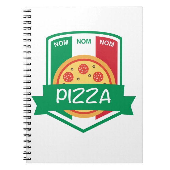 Nom nom Pizza Notebook (Front)