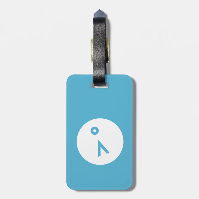 Nomad Acrylic Luggage Tag (Back Vertical)