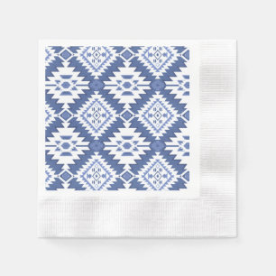 NOMADESAUSTRALIENS Blue aztec design Napkin