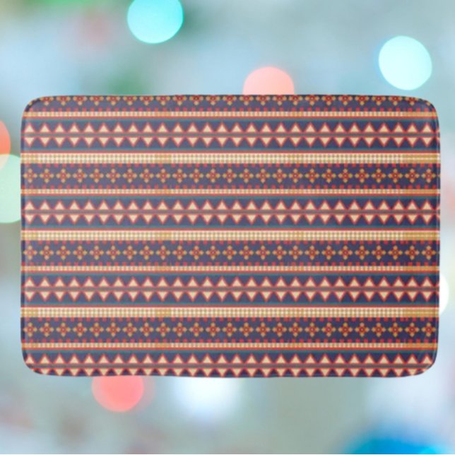 Nomadic Threads | Aztec Pattern Bath Mat (Creator Uploaded)