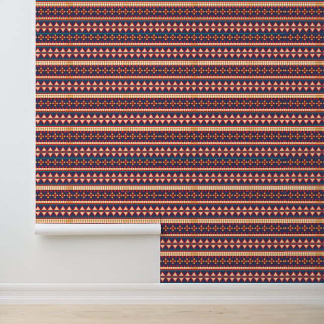Nomadic Threads | Aztec Pattern Wallpaper (Application)