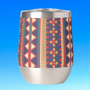 Nomadic Threads Aztec Stemless Wine Tumbler