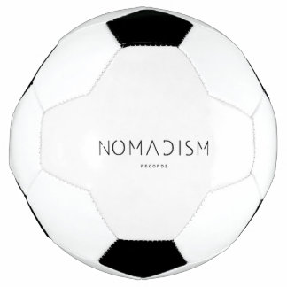Nomadism Records Black Logo Football