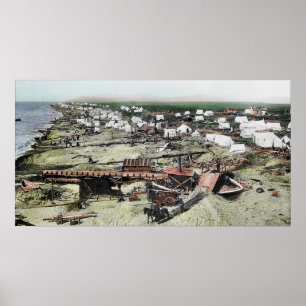 Nome 1900 Gold Rush colourized Poster
