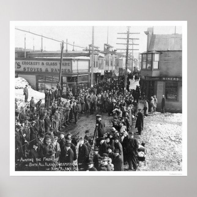 Nome, Alaska Sweepstakes 1913 Poster (Front)