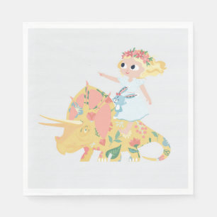 Nomi & Brave Ride Triceratops - Cocktail Napkins