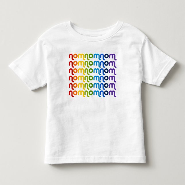 NomNomNom Rainbow Toddler T-Shirt (Front)