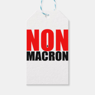 NON à MACRON Gift Tags