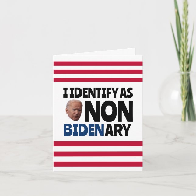 NON BIDEN ARY FUNNY BIRTHDAY CARDS (Front)