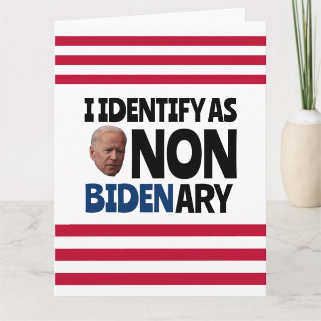 NON BIDEN ARY FUNNY BIRTHDAY CARDS (Front)