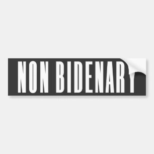 Non Bidenary Anti Joe Biden Dark Bumper Sticker