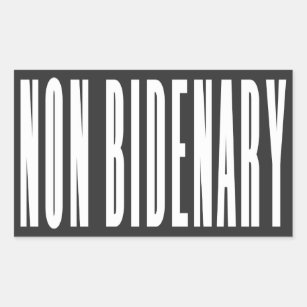 Non Bidenary   Anti Joe Biden   Dark  Rectangular Sticker