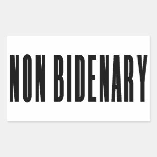 Non Bidenary   Anti Joe Biden   Light  Rectangular Sticker