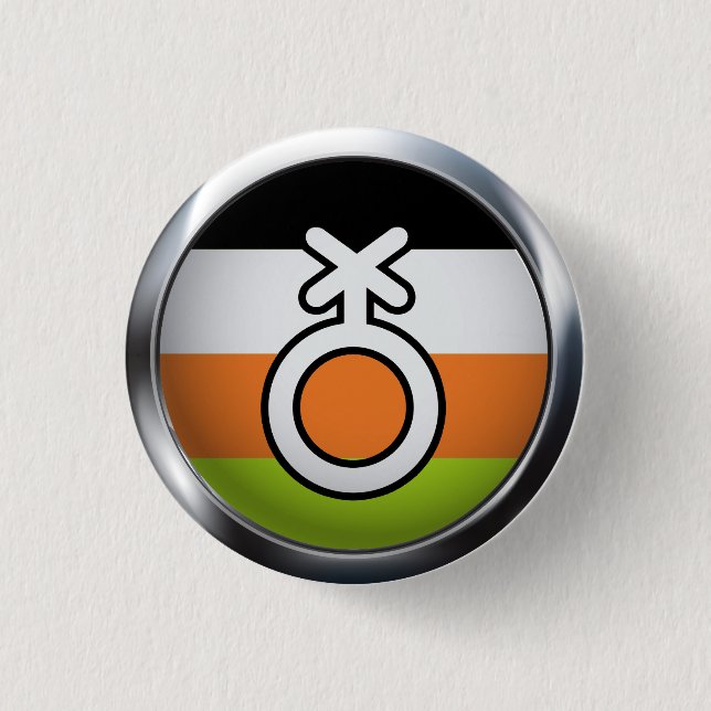 Non-Binary 3 Cm Round Badge (Front)