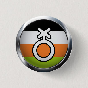 Non-Binary 3 Cm Round Badge