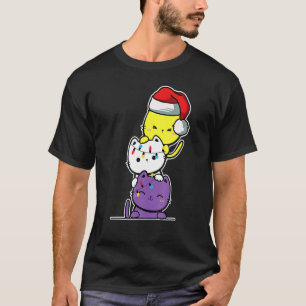 Non Binary Cat Lgb Christmas Gay Pride Cats L T-Shirt