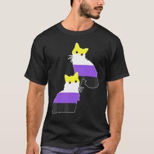 Non Binary Cat Owner Queer Gay Pride Month Lgbtq N T-Shirt