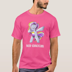 Non Binary Dabbing Unicorn LGBT Nonbinary Pride No T-Shirt