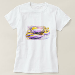Non-Binary Flag Aesthetic Pride T-Shirt