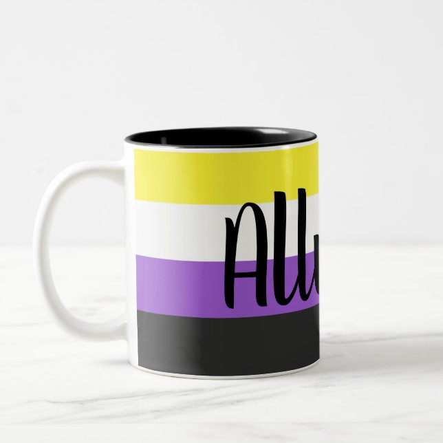 Non-binary Flag Ally Mug (Left)