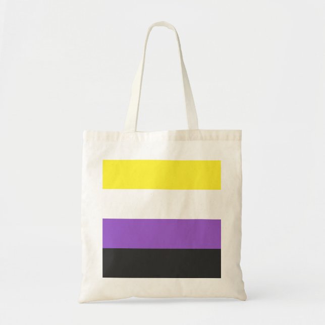 Non-Binary Flag Budget Tote (Front)