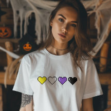 Non-binary Flag Pixel Heart