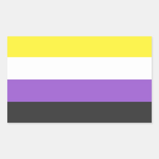 Non-Binary Flag Stickers (Front)