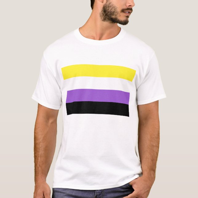 Non Binary Flag T-Shirt (Front)