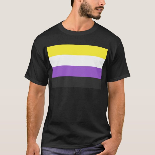 Non-Binary Flag T-Shirt (Front)
