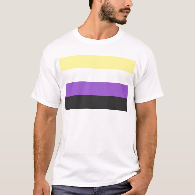 Non-Binary Flag T-Shirt (Front)
