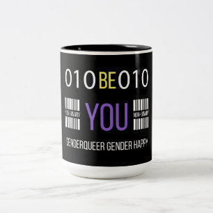 Non Binary Genderqueer Happy Coffee Mug