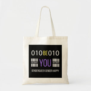 Non Binary Genderqueer Happy  Tote Bag
