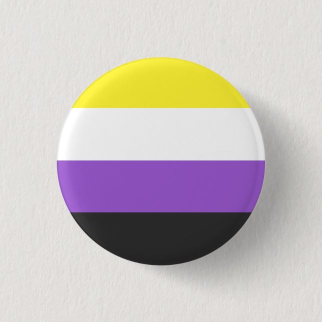Non Binary Pride Flag Badge (Front)