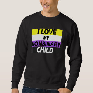 Non Binary Pride Flag Colours I Love My Nonbinary Sweatshirt