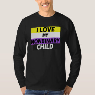Non Binary Pride Flag Colours I Love My Nonbinary T-Shirt