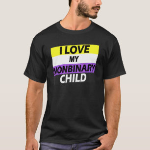 Non Binary Pride Flag Colours I Love My Nonbinary T-Shirt